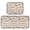 Watercolor Farm Animals, variant on 2-Piece Kitchen Mat Set Non Slip Washable Floor Mats Decorative Rugs for Kitchen Sink Laundry Cute Colorful Chickens Pattern