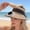 Khaki, variant on Dual‑Power Solar & USB Rechargeable Fan Sun Hat, Oversized Wide Brim for Full UV Protection, Built‑in Quiet Cooling Fan, Adjustable Head Circumference
