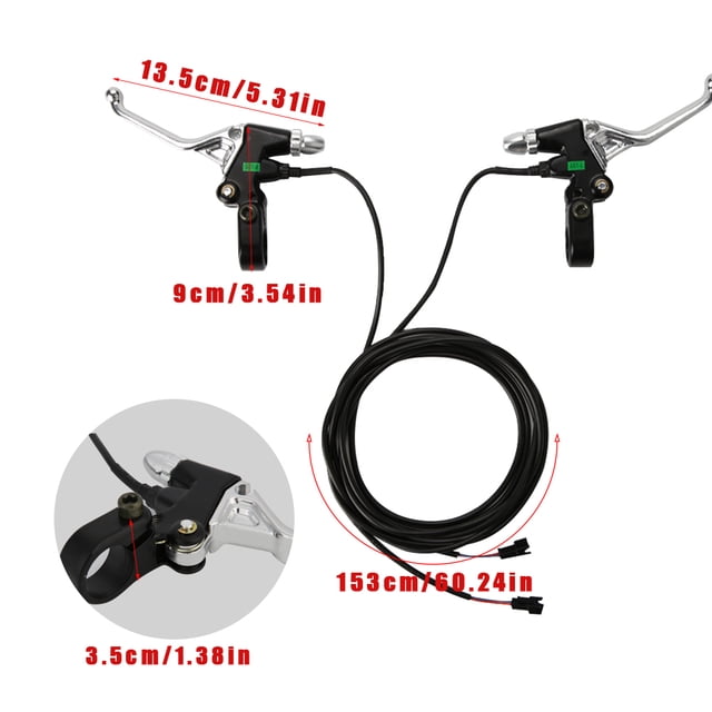 Empuñaduras De Bicicletas Eléctricas, Empuñadura De Freno De Bicicleta Impermeable De Aleación De Aluminio De Diseño Ergonómico Para Scooters