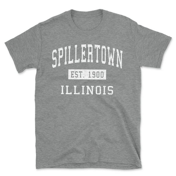 Spillertown Illinois Classic Established Men's Cotton T-Shirt