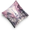 thumbnail image 5 of Romantic Paris Pillow Covers Soft Crystal Velvet Decor Giftsative Cushion Covers Square Throw Pillow Covers Home Decor Gifts for Sofa, 16×16 Inch, 5 of 7