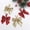 Gold*5+Red*5, variant on Bows for Christmas Tree,10 Pack Mini Christmas Tree Bows,5 cm Ribbon Bows Ornaments for Christmas Tree Hanging Decoration(Gold*5+Red*5)
