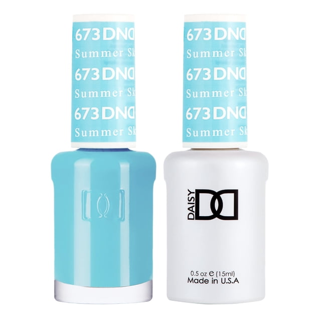 Set de esmaltes en gel DAISY DND Blue Collection 673 Summer Sky