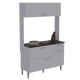 thumbnail image 2 of Mueble Auxiliar para Cocina/Despensa Madik blanco con Alacena y Cajones 968.0004, 2 of 5
