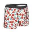 thumbnail image 4 of Uemuo Strawberries Pattern Men's Boxer Briefs,Trunk Anti-Chafing,Comfortable, Durable, and Stylish Underwear-Small, 4 of 9