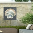 thumbnail image 4 of Megan Meagher 'Shell On Slate III' Outdoor Canvas 18x18, 4 of 5