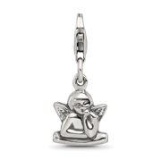 Reflections 925 Sterling Silver Antiqued Ornate Charm 23 x 10 mm.