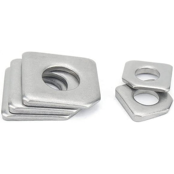 Jinsinto M6 Square Washer, Square Disc, Stainless Steel Square Bevel Washer, 5 pcs