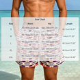 thumbnail image 3 of FAWUUDO Sports Shorts for Men Adjustable Waist Drawstring Loose Fashionable Print Shorts Beach Running Straight Shorts S E-Multicolor, 3 of 7