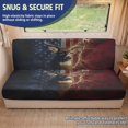thumbnail image 2 of FOR U DESIGNS American Flag Deer Lightning Print RV Couch Covers for Sofa Bed 2 Piece Washable Stretchable Jackknife Sofa Slipcovers Non-Slip Breathable Wrinkle-Free Camper Furniture Protector, 2 of 7