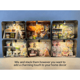 thumbnail image 4 of Magnetic DIY Mini Dollhouse Blind Box with LED Light – Detachable Tin Box Miniature Scene, Mother’s Day Edition / Animal Home / Mini House Series, Creative Desktop Decor & Collectible Gift, 4 of 9