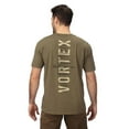 thumbnail image 3 of VORTEX Adult Male Cartridge Contrast Short Sleeve T-Shirt, Color: Military Heather, Size: 2XL, 3 of 5