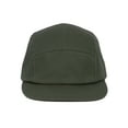 thumbnail image 2 of Top Headwear 5 Panel Hat For Men - Classic Canvas  Camper Cap, Army Green, 2 of 4