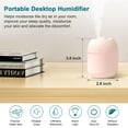 thumbnail image 2 of Boreal Craft Portable Small Humidifier USB Personal Desktop Humidifier For Car Room Bedroom Humidifiers Warm And Cold Mist Guitar Humidifiers Pack Must Have Gadgets for Bedroom Smart Small Large Room, 2 of 6