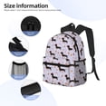 thumbnail image 5 of Haiem Dachshund Dog Lightweight Backpack for School, Classic Basic Water Resistant Casual Daypack for Travel with Bottle Side Pockets, 5 of 8