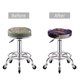 thumbnail image 5 of Balery Cool Skull Cowboy Fundas de asiento para taburete de bar redondo de tela de terciopelo ajustables que protegen de arañazos y manchas para sillas de 14 a 17 pulgadas.-13 inch, 5 of 7