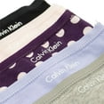 thumbnail image 3 of Calvin Klein Women's 5-Pack Cotton Form Thong, Prepster Blue \ Grey Heather,XL - US, 3 of 4