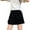 Black, variant on KAUOD Girls Cargo Skort Elastic High Waisted Stretchy Denim Skirt Retro Muti-Pockets Casual Jean Shorts for Preppy Teens