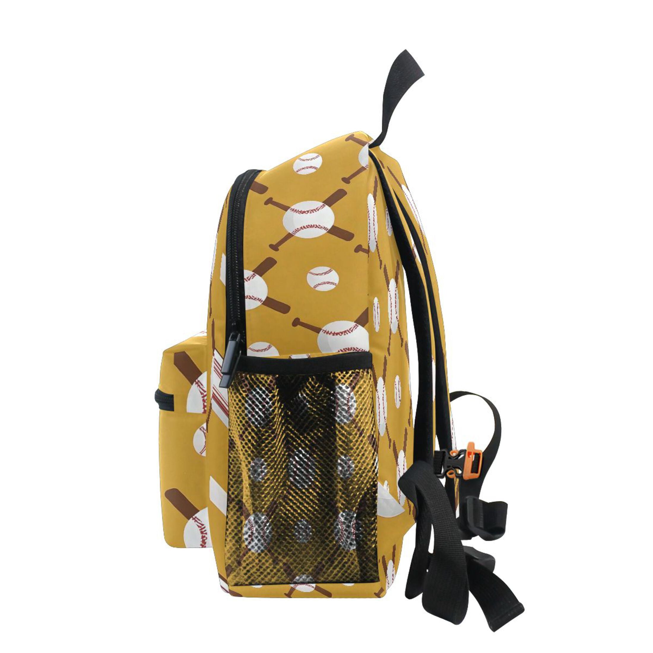 ALAZA Baseball Balls Bats School Backpack Small Bookbag Mini Bags