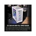 thumbnail image 2 of Thermaltake CTE T500 Air Snow E-ATX Full Tower with Centralized Thermal Efficiency Design; 3x140mm White CT140 Fans Pre-Installed; Tempered Glass Side Panel; CA-1X8-00F6WN-00; White, 2 of 5