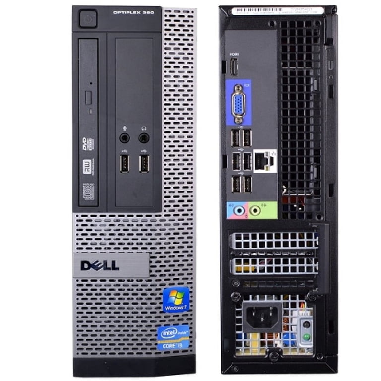 Dell, Restored PC, Dell Optiplex 390/790 Desktop SFF, Intel i3 3.1