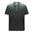 thumbnail image 3 of Yigetop Men's Slim Fit Henley Shirts Short Sleeve Crewneck T-Shirt Gym Workout Athletic Shirt Tees with Button Casual Summer Beach Vacation Shirts Short Sleeve Tops, Army Green, L, 3 of 7