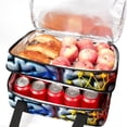thumbnail image 5 of Brain Double Layered Insulated Refrigerated Lunch Bag with Two Compartments - Large Capacity Hand-Carry Meal Bag, 7.1x11.4x16.1 inches, 5 of 6