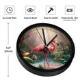 thumbnail image 3 of Flamingo 9.8 Inches Wall Clock - Silent Round Digital Clock, Battery Operated for Bedroom Kitchen Bathroom Living Room Decoration, 3 of 6