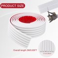 thumbnail image 2 of Protector de pared para garaje Astrallgn de goma, 7,0 cm x 3 m, blanco, 2 of 7