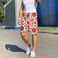 thumbnail image 6 of Fuzoiu Hand Drawn Tomatoes Print Pajama Shorts for Men, Men's Pajama Bottoms,Mens Lounge Sleepwear,Pajama Pants with Pocket-4X-Large, 6 of 6