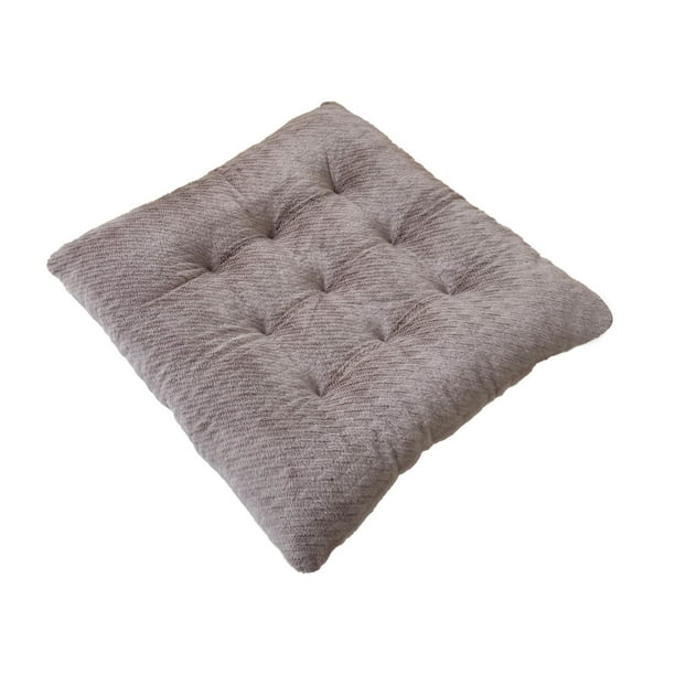 Cojín de asiento para Silla Espesado Cojín de Peluche de Invierno 40x40cm, Antideslizante para Sofá Decoración de la Silla de Oficina Rosa Púrpura Azul Café Gris