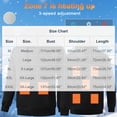 thumbnail image 5 of Ceisia Men's Smart 5-Zone Heated Hoodie with 3-Speed Temperature Control for Winter Gift, 5 of 5