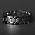 thumbnail image 4 of Pulsera de hombre con imán hexagonal esférico, pulsera ancha cuatro en uno, 4 of 6