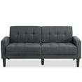 Sobaniilo 63 '' Small Modern Loveseat, MidCentury Fabric 2Seat Love