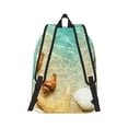 thumbnail image 3 of Daiia Starfish And Seashell On The Beach Vintage Canvas Backpack for Men and Women ,Hiking Backpack,Travel Laptop Bag for School,Large Capacity Backpack-, 3 of 8