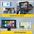 thumbnail image 3 of Portable Car Stereo, Car Multimedia Player Voice Control  Hands Free Touchscreen Double Din  for Vehicles, 3 of 7