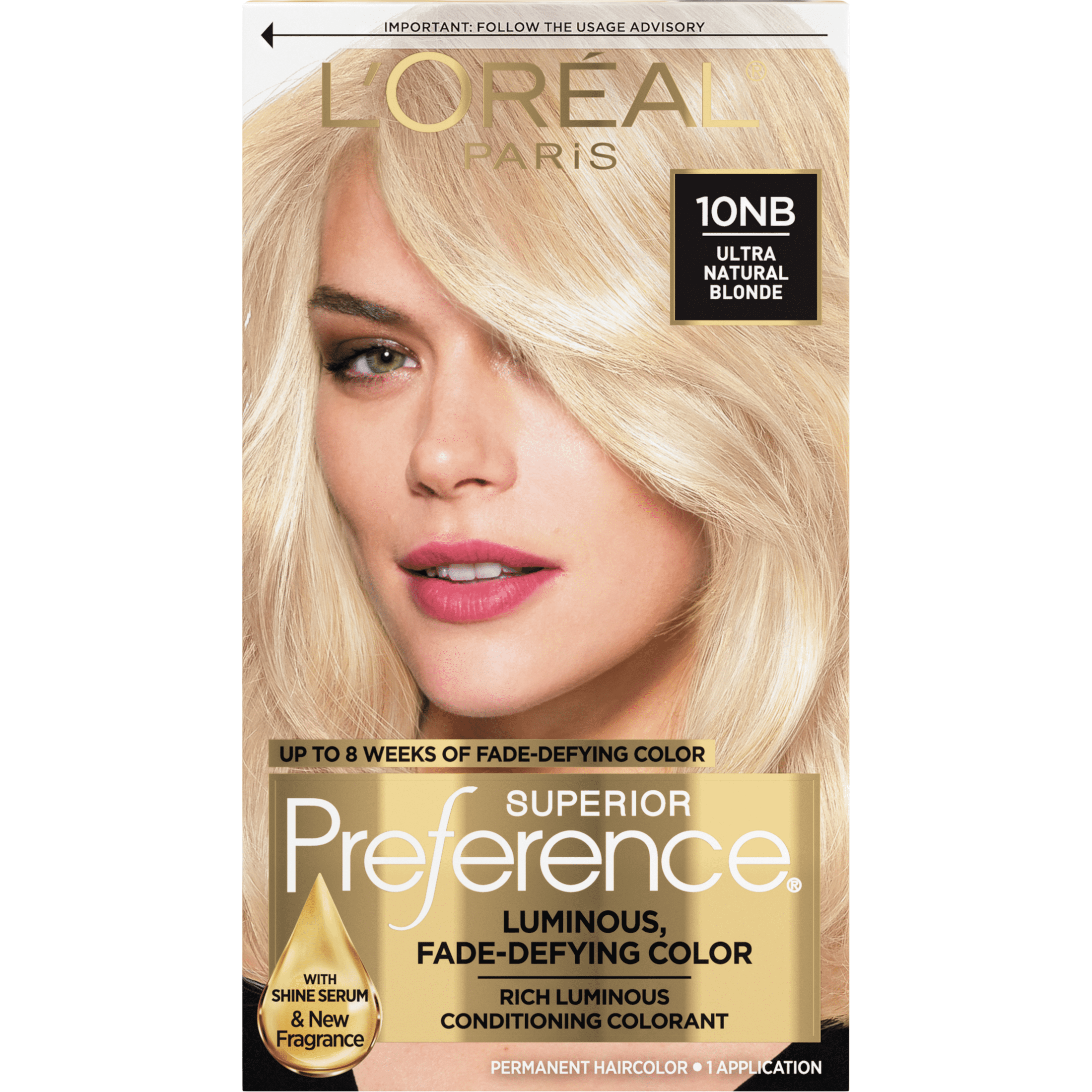 L'Oreal Paris Superior Preference Permanent Hair Color, 10NB Ultra ...