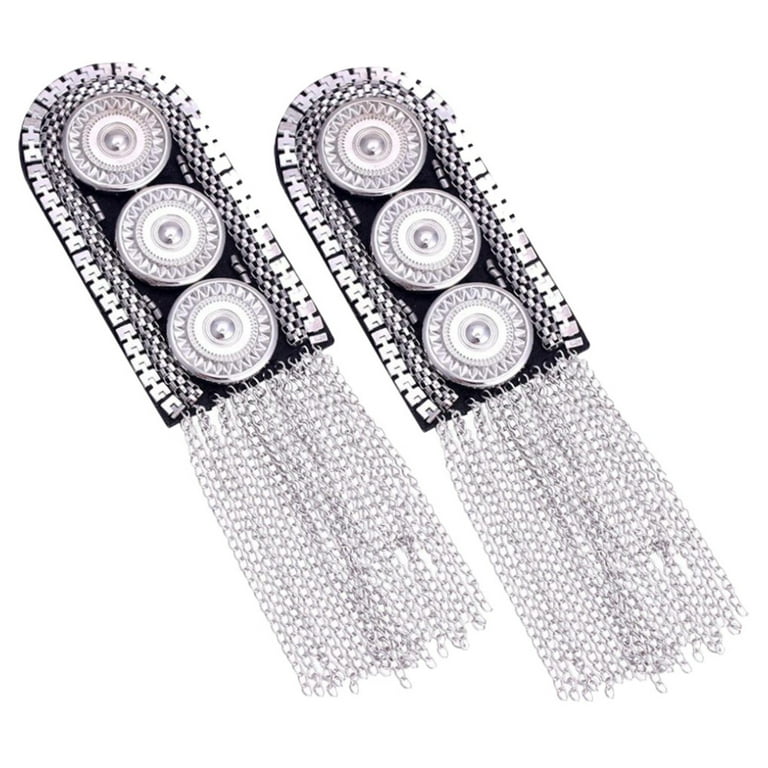 unbranded 2 Pcs Holder Tassel Epaulets Shoulder Board Badge