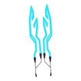 thumbnail image 3 of Tira de luces para casco de motocicleta DYNWAVEMX juego de decoración de luces de señal de conducción nocturna azul, 3 of 8