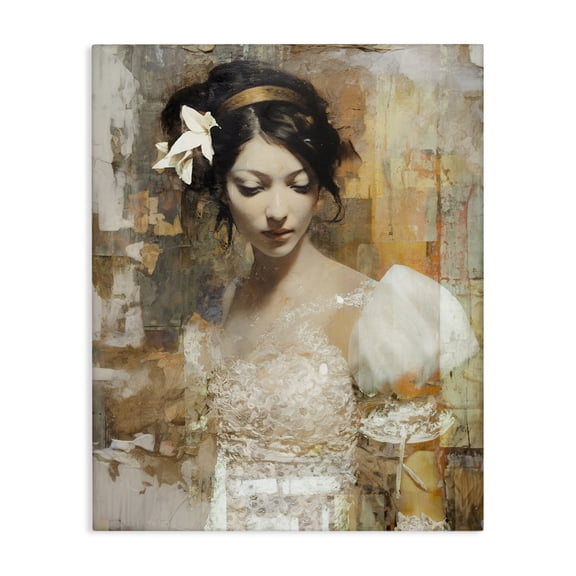Stupell Industries Contemporary Abstract Bride Collage Canvas Art, 16 x 20, by Enrico McGarrigle