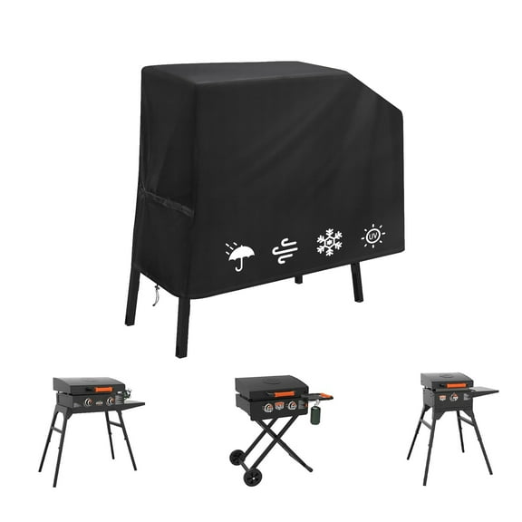 Griddle Cover for Blackstone 22 Inch 17 Inch Griddle with Hood and Stand - 600D Flat Top Grill Cover Heavy Duty & Waterproof