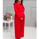 thumbnail image 4 of Vestido de Maternidad Sunnimix para Mujeres Rojo Maxi, 4 of 8