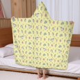 thumbnail image 5 of Yellow Cartoon Unicorn Star Lightning Pattern Hooded Bath Towel，60"x35" for Ages 3 To 12 Kids, Quick Dry Lightweight Soft Microfiber Hood Beach Towel Cover Up for Kids, 5 of 7