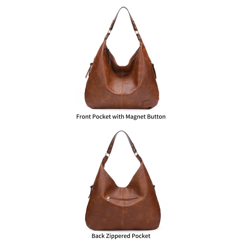 FALAN MULE Women’s Hobo Shoulder Bag Soft Leather Slouchy Handbag Large Capacity Everyday Purse