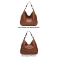 thumbnail image 2 of FALAN MULE Women’s Hobo Shoulder Bag Soft Leather Slouchy Handbag Large Capacity Everyday Purse, 2 of 7