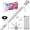1-5FT-Silver, variant on 5ft Flag Pole For Outside House With Solar Light Tangle Free Stainless Steel Kit 180° Adjustable Holder & Bracket (no Flag)