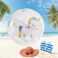thumbnail image 4 of Pelota De Playa Pelota de playa de PVC duradera para deportes al aire libre para fiestas de juegos de vacaciones (unicornio) Ndcxsfigh  Para Estrenar, 4 of 8