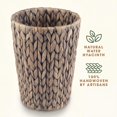 thumbnail image 4 of Cesto de basura pequeño gris de mimbre 84ECO, paquete de 2, 4 of 6