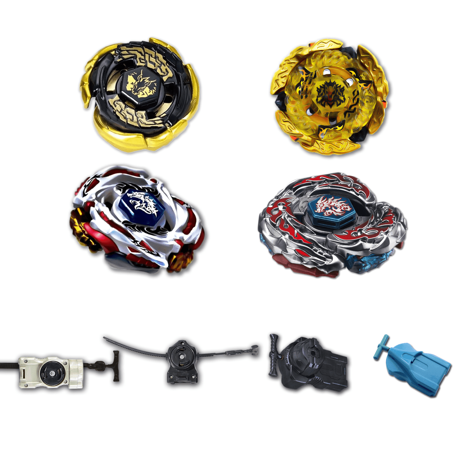 Beyblade 4 Pack Storm Pegasus 105RF BB-28, Meteo L-Drago LW105LF BB-88,  Variares D:D BB-114, Big Bang Pegasus (Cosmic Pegasus) F:D BB-105 +1 Free  Launcher - Walmart.com, image size:1500x1500