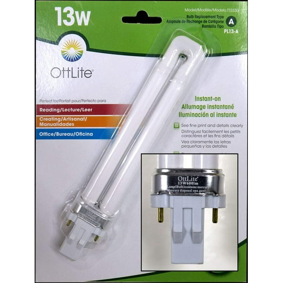 OttLite T13330 13-Watt HD Replacement Bulb, Type A
